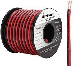 N/M Wire - Red&Black PVC Cord Twin Wire, 1.5  mm, 80 Yeard