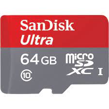 SanDisk - بطاقة ذاكرة أس دي مايكروا 64 جيجابايت