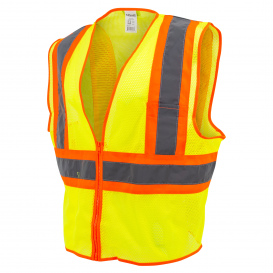 Safety Vest Semi Mesh, Model 15, Yellow & Orange