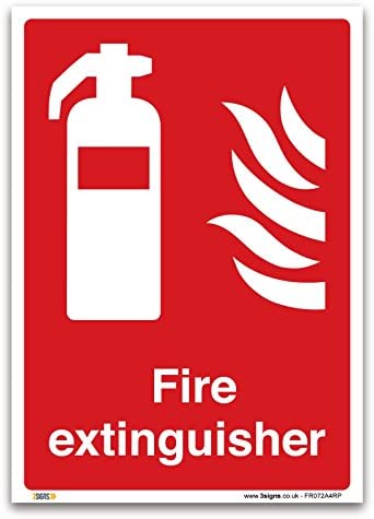 Plastic Sign  Fire Extinguisher, A4