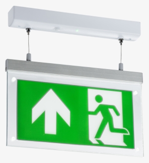 Exit Sign Light - Green , "EXIT" with Up Arrow