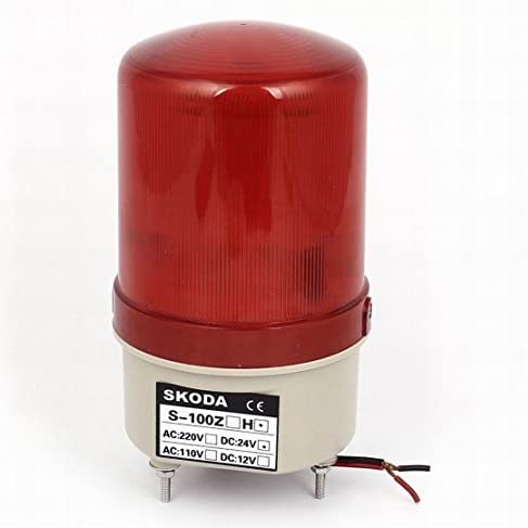 Warning Rotary Beacons Lamp Magnet - Model DL120 , Red, 24 VDC