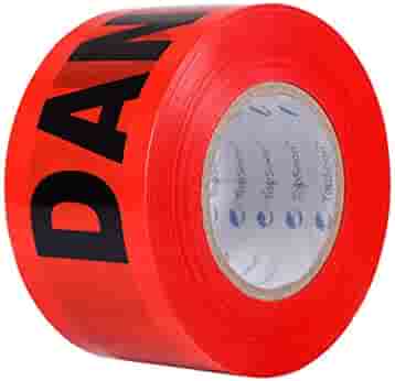 Warning Tape - Red "Danger" , 3", 200 Yards