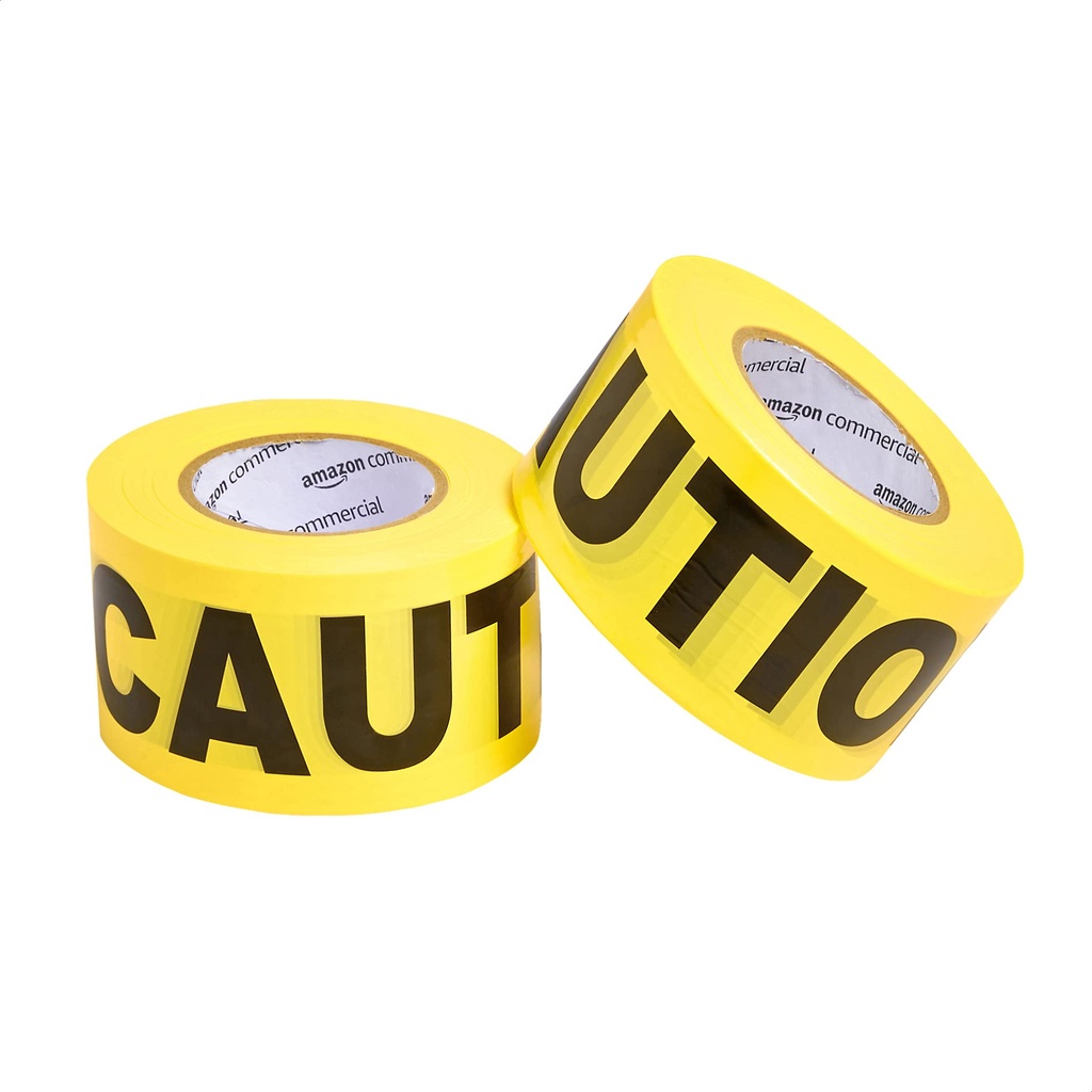 Adhesive Warning Tape - model 14, Yellow , 2" , 45 Meter