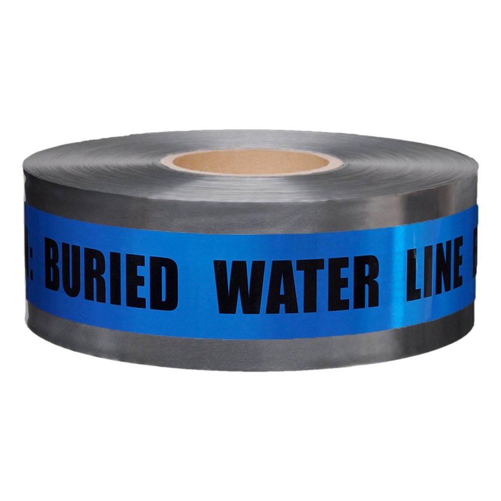 Warning Tape - Blue "Water Line" , 6", 200 Yards