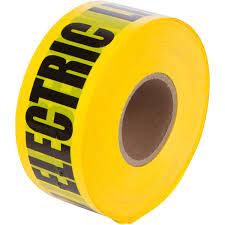 Warning Tape - Yellow "Electrical Line" , 6", 200 Yards