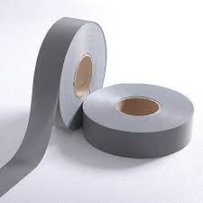 Reflective Fabric Tape 2", 100 meter, Gray