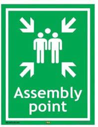 Sticker - Assembly Point , Size 40*60 cm