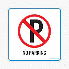 Sticker - No Parking , Size 30*30 cm