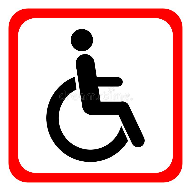 Plastic Sign - Disability Sign ,  Size A3