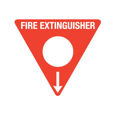 Plastic Sign - Fire Extinguisher , Triangle