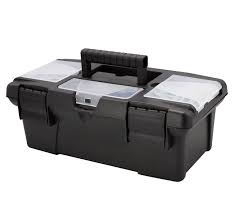 Tool Box Plastic 13 inch , Black & Gray