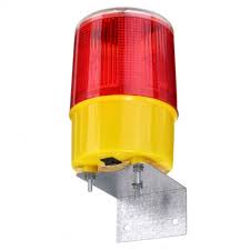 [690283128252896] Solar Traffic Warning Lamp for Cone - Red