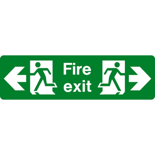 [10342322123] Exit Sign Light - Green , "EXIT" with Right & Left Arrow