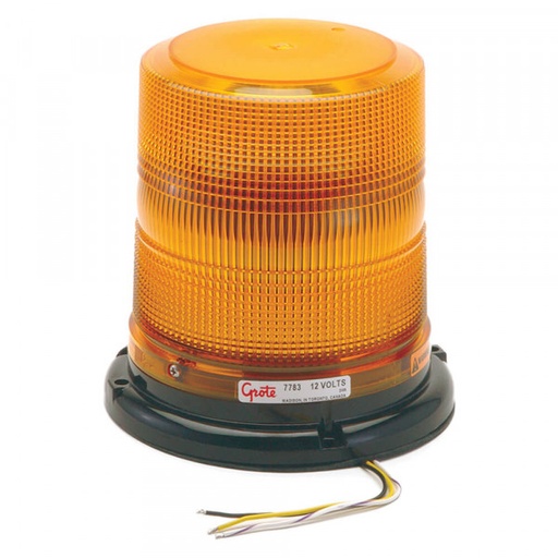 [1034260122455] Warning Rotary Beacons Lamp Magnet - Model DL120 Yellow, 24 VDC