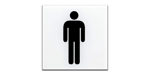 [1046212043021] Plastic Sign - Male Toilets , size 30*12 cm