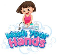 [1046212224544] Sticker - Kids "Wash your Hand"