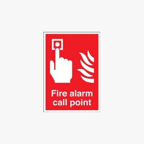 [10462220262] Plastic Sign - Fire Alarm , Small