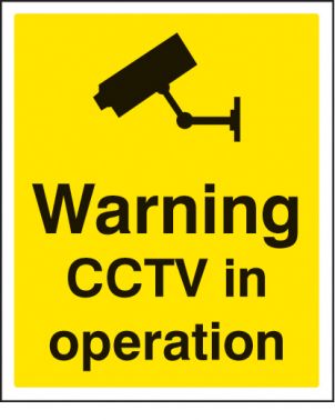 [10462220275] Plastic Sign - CCTV