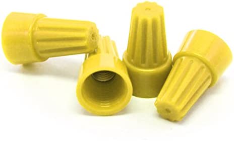 [1202334856] Hi-Tech - Screw-On Wire Connecter, Yellow, 100 PCS